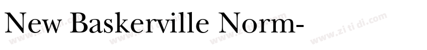 New Baskerville Norm字体转换